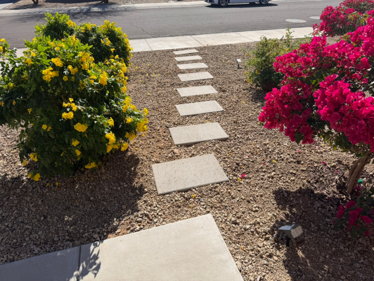 Budget DIY Front Yard Path Using Stepping Stone Pavers (Step-by-Step Guide)